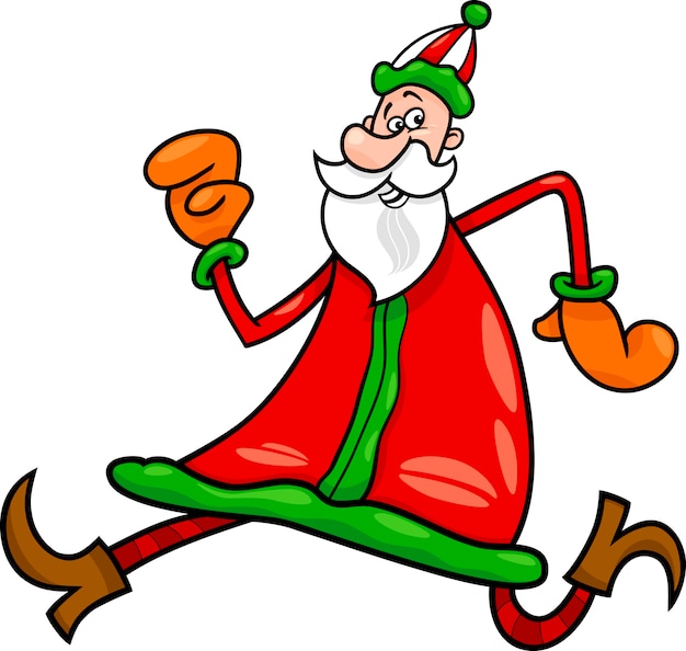 santa claus christmas cartoon illustration