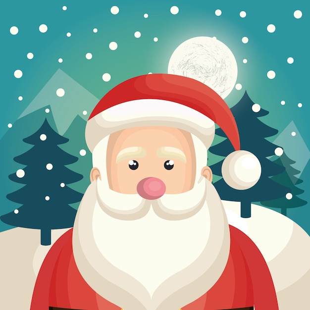 santa claus christmas character 