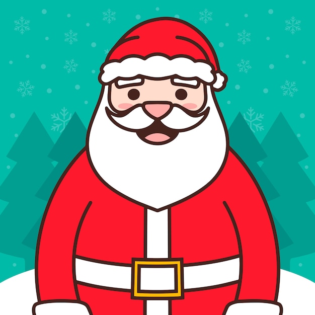 Santa claus christmas illustration