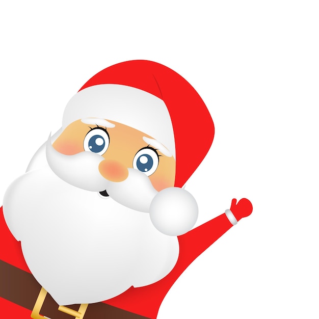 Santa claus for christmas on a white background