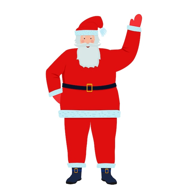 Vector santa claus. a fairy-tale character for new year and christmas.