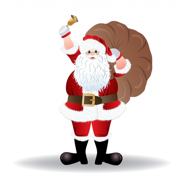 Santa Claus, greeting card design