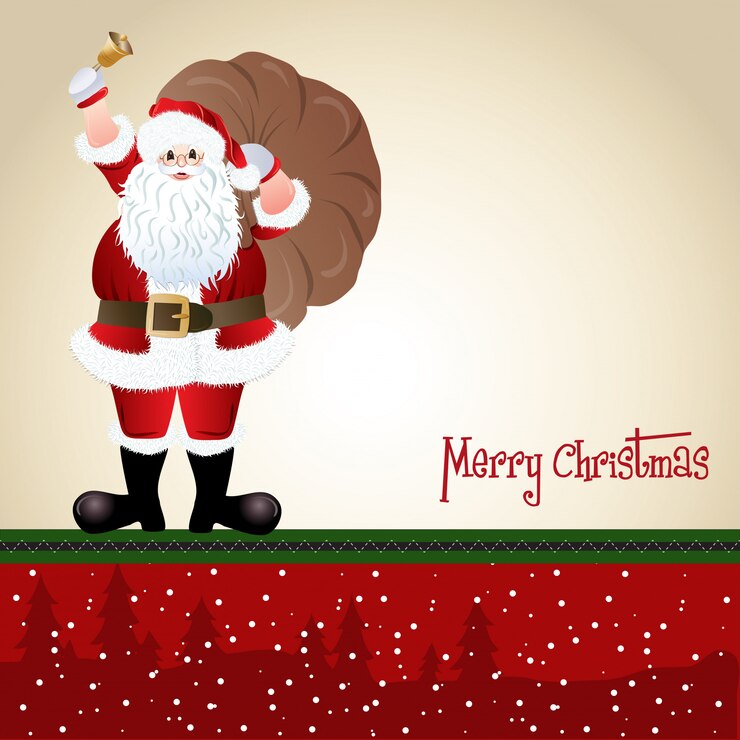 वेक्टर santa claus, greeting card design