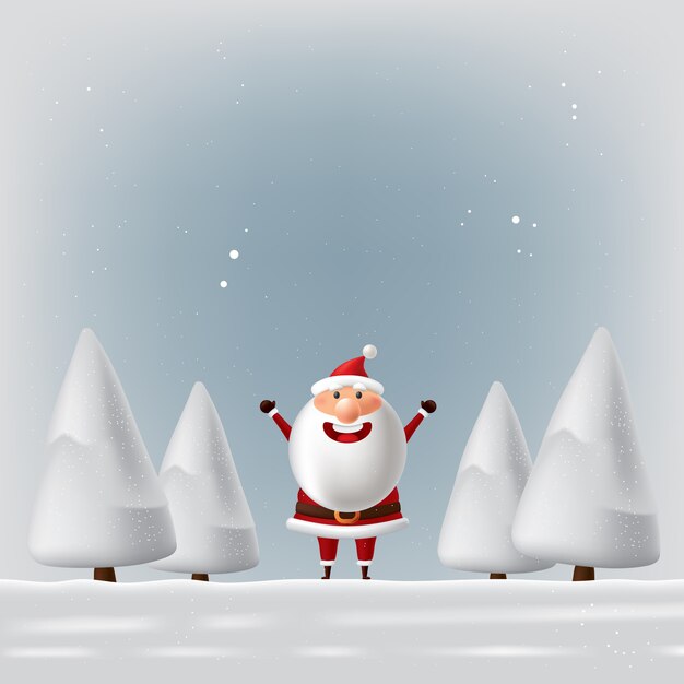 Santa claus greeting