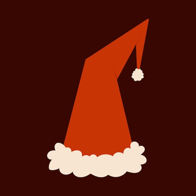 Vector santa claus hat design vector