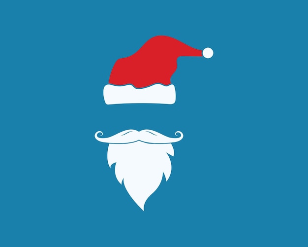 Santa claus hat vector icon illustration design