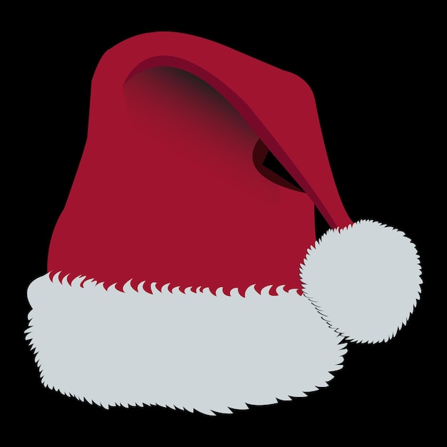 Vettore cappello di babbo natale