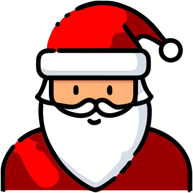 Vector santa claus icon icon