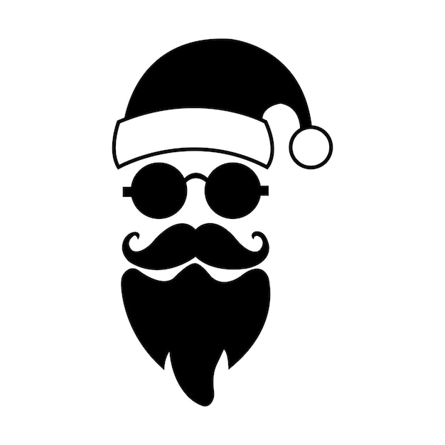 Santa Claus icon logo vector design template