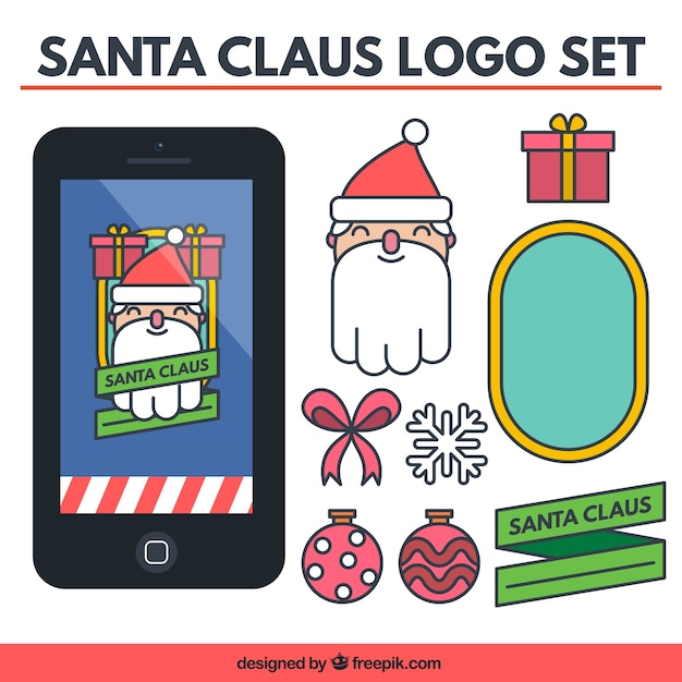 Santa Claus Logo Collection