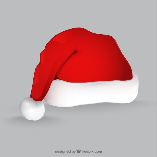 Vector santa claus red hat