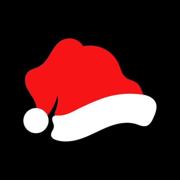 Vector santa claus red hat