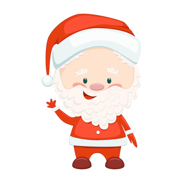 Santa Claus vector cartoon style illustration