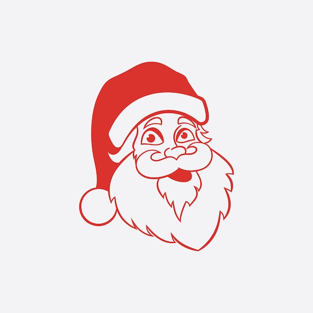 Santa Claus vector illustraties ontwerp pictogram logo