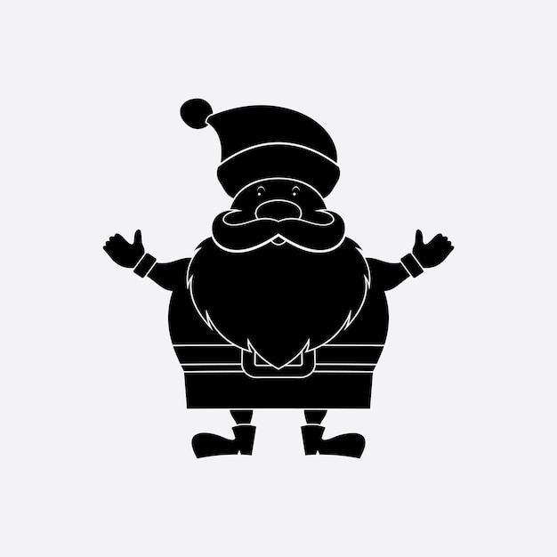 Vector santa claus vector illustraties ontwerp pictogram logo