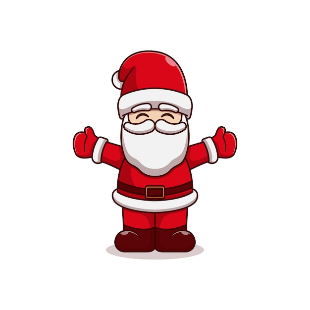 Santa claus vector illustration design smiling happily