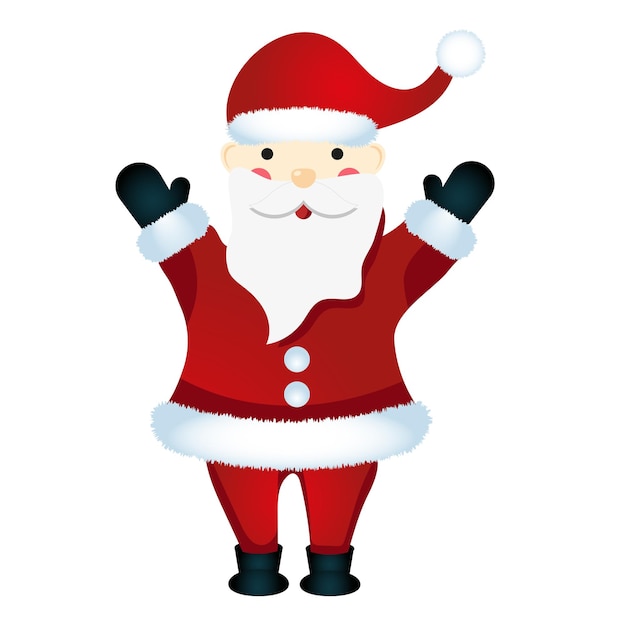 Santa Claus on a white background.New Year and Christmas.