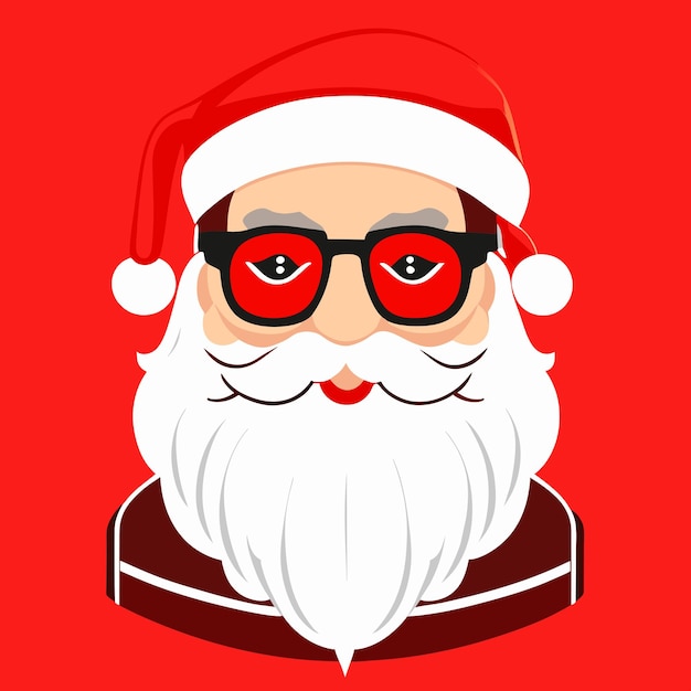 Vector santa clause in costume