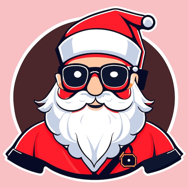 Vector santa clause in costume