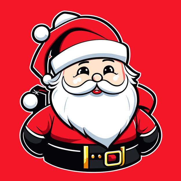 Vector santa clause in costume