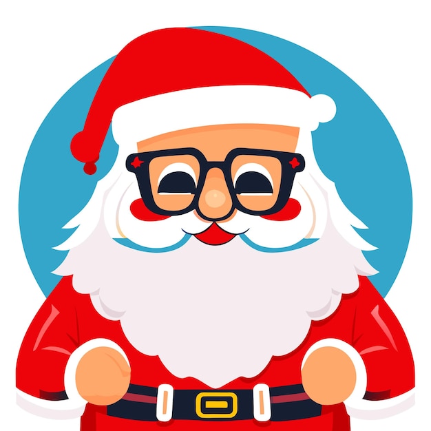 Vector santa clause in costume