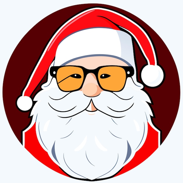 Vector santa clause in costume