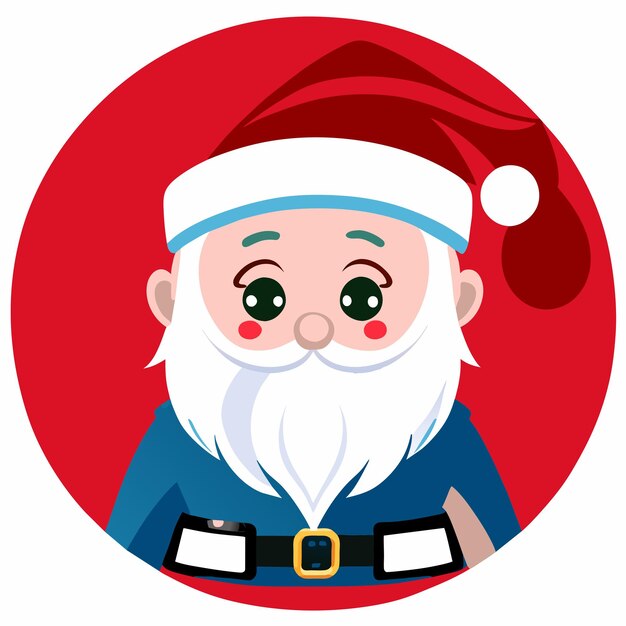 Vector santa clause in costume