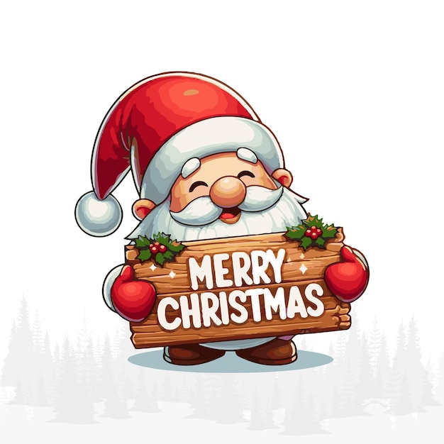 santa clause says merry christmas