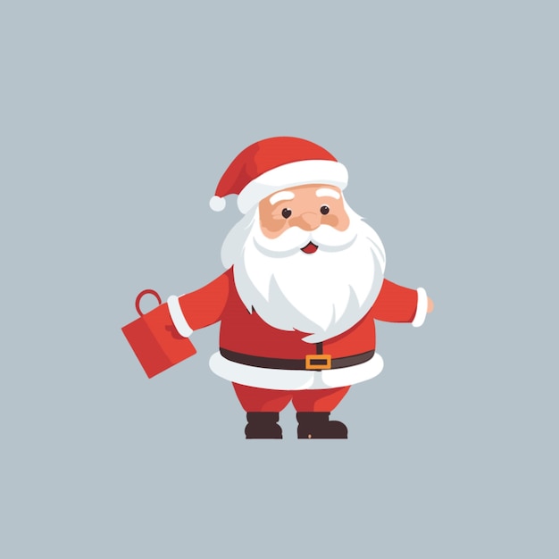 Santa clause vector op witte achtergrond