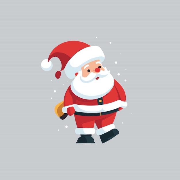 santa clause vector on white background