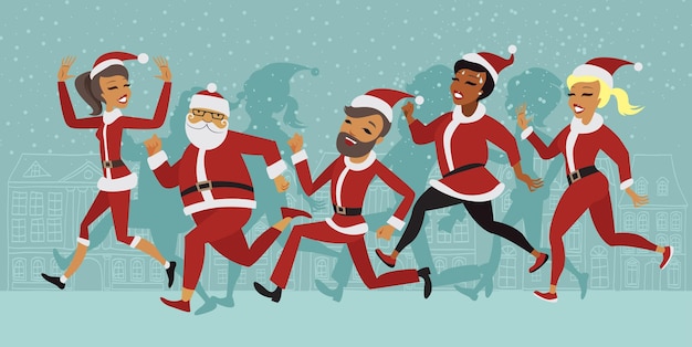 Santa fun run