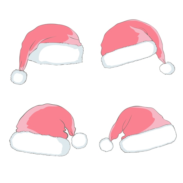 Set cappello da babbo natale