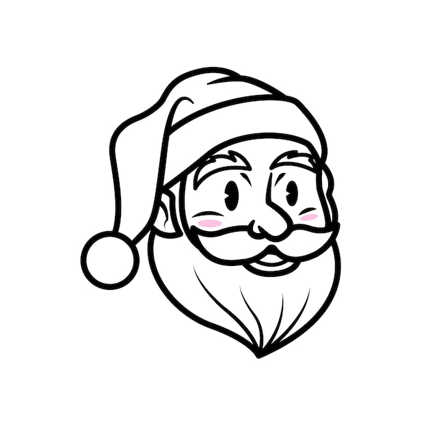 Vector santa head