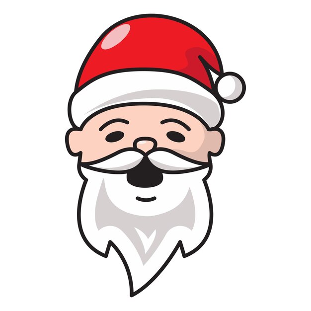 Santa icon vector on trendy design