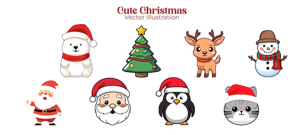 Santa to Penguin Cute Funny Christmas Set