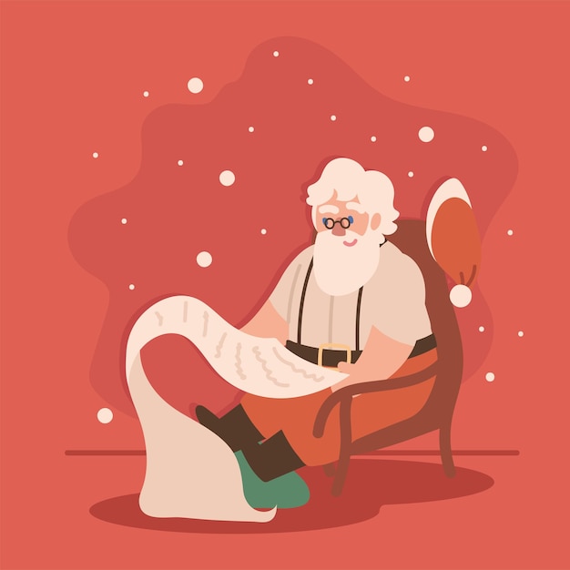 Santa reading wish list