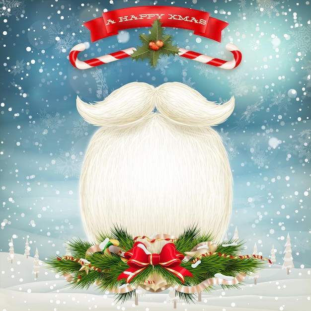 Santa's beard background