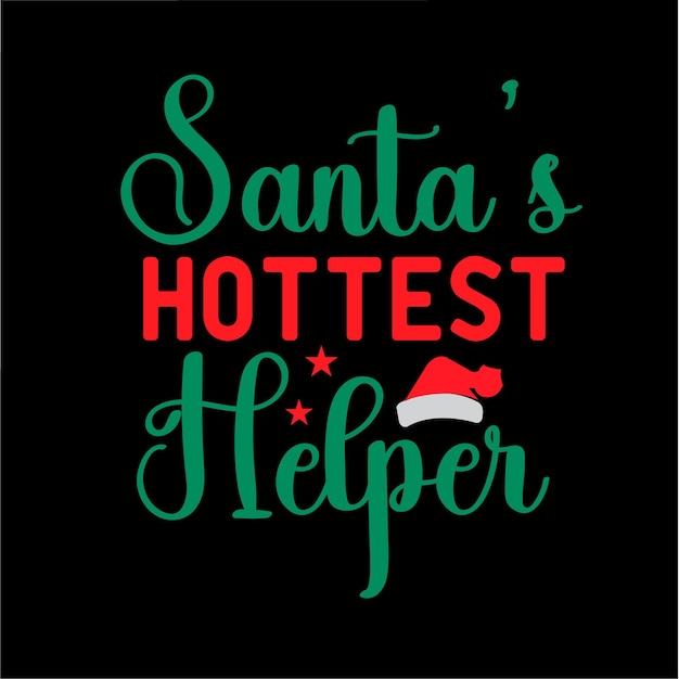 Santa's schattigste helper t-shirtontwerp