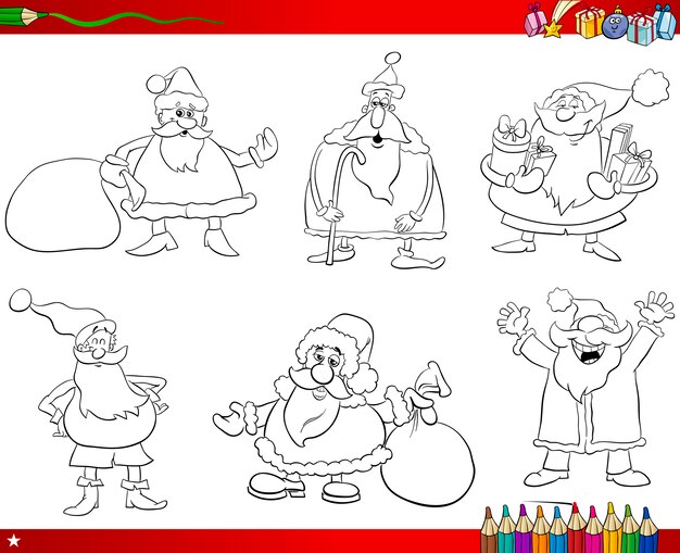 santa set kleurboek