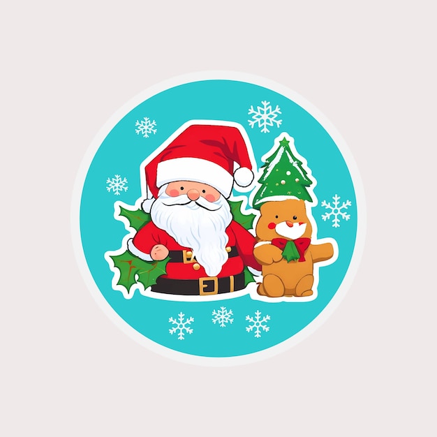 Santa Stickers Bundle
