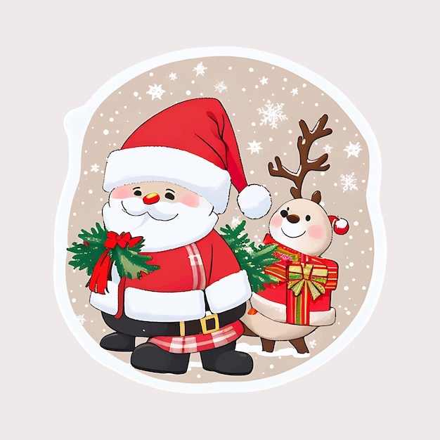 Santa Stickers Bundle