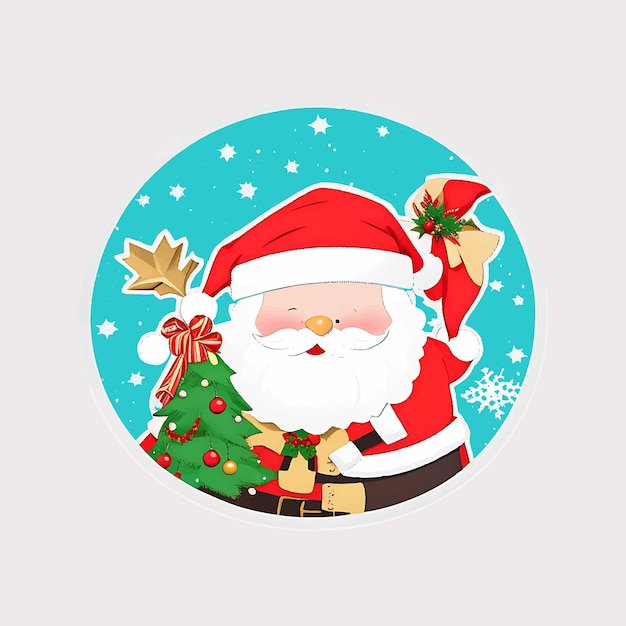 Santa Stickers Bundle