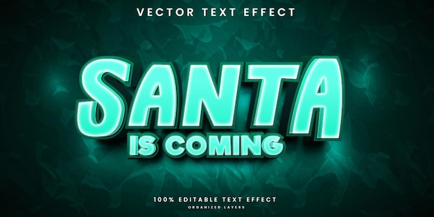 Santa text effect