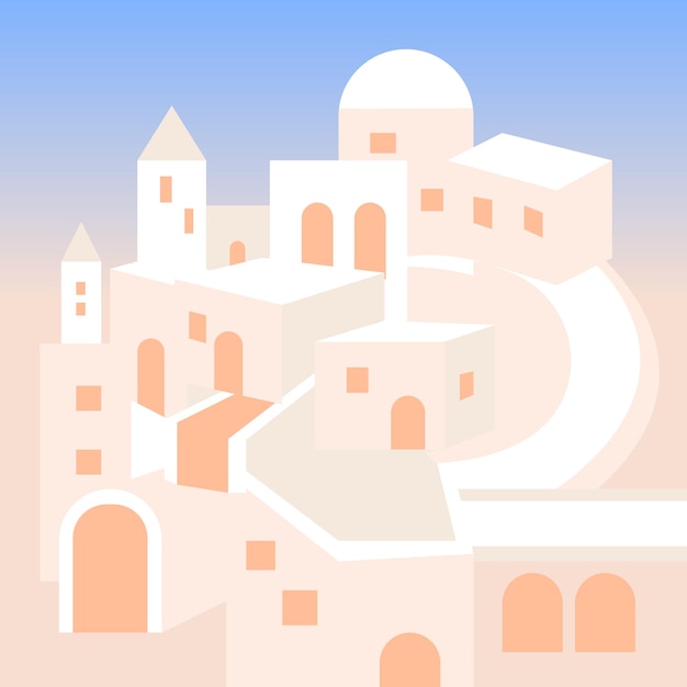 Vector santorini