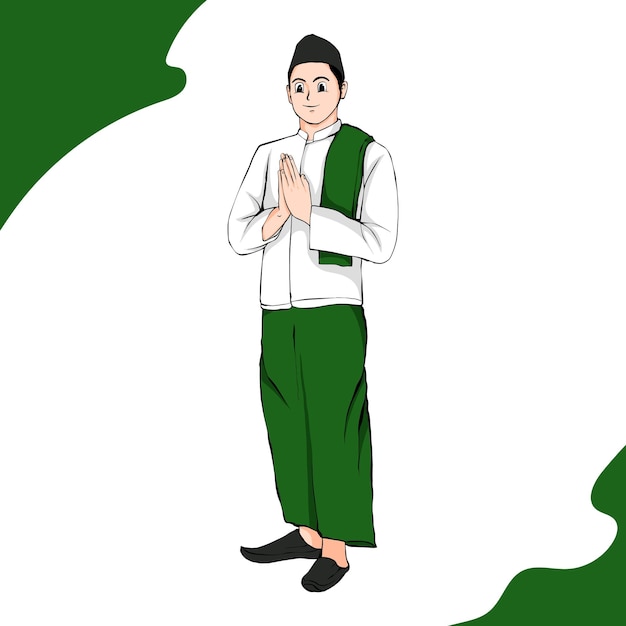 santri vector illustration icon national santri stock vector national santri dayprint