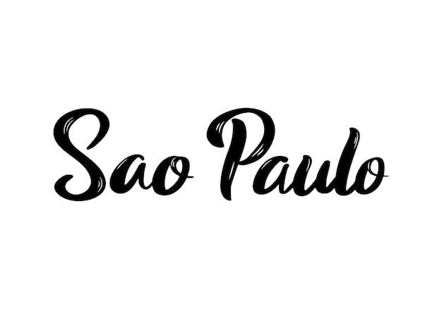 Sao paulo belettering