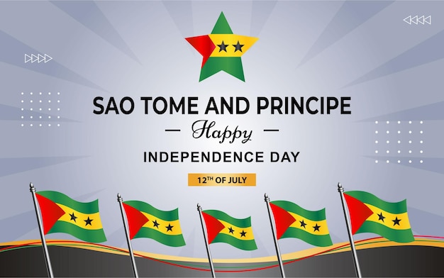 Sao tome and principe poster for independence day