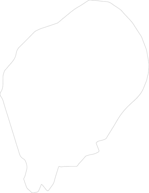 Vector sao tome sao tome and principe outline map