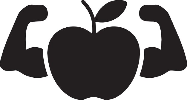 Sappige traktaties iconische apple fruit icon vector