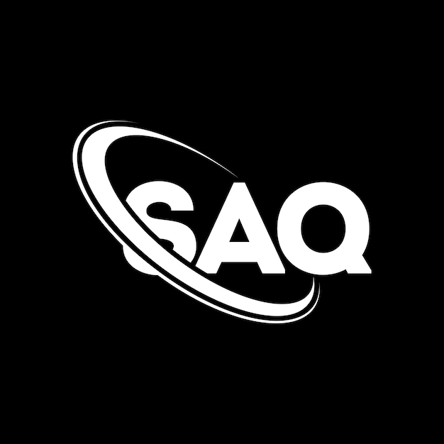 Логотип SAQ буква SAQ буква дизайн логотипа инициалы логотипа SAQ, связанный с кругом и заглавной буквой монограммы логотип SAQ типография для технологического бизнеса и бренда недвижимости